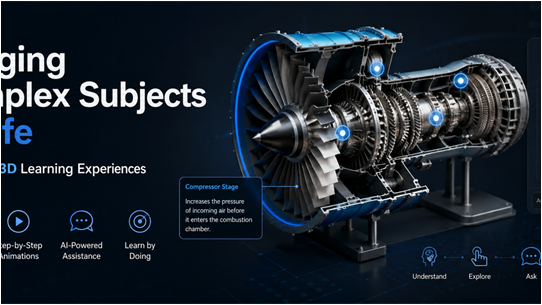 Bringing Complex Subjects to Life with Interactive 3D and AI